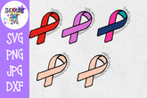 Awareness Ribbon Bundle - Cancer SVG - Cancer Ribbon SVG